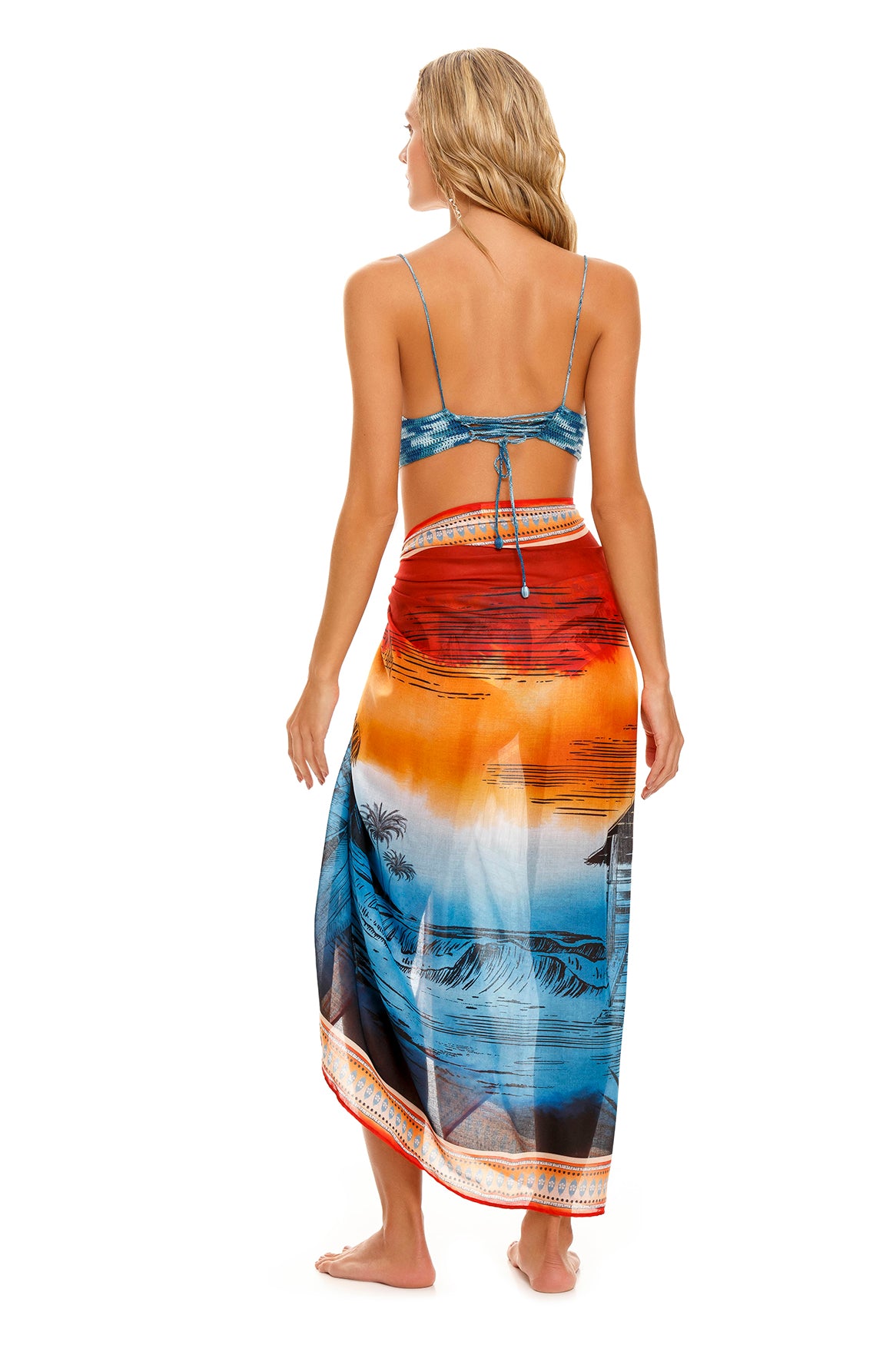 MARINE SARONG COVER-UP