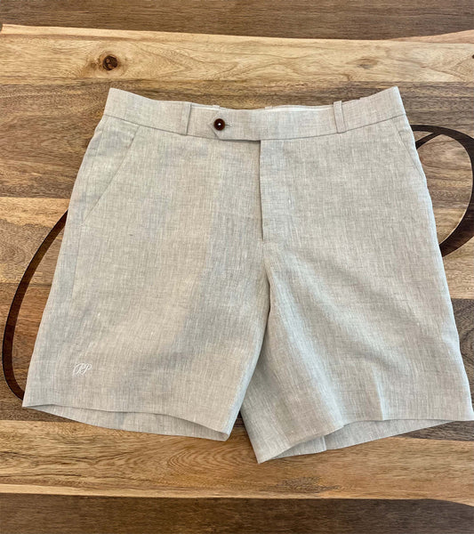 Linen Short Beige Pieter Petros