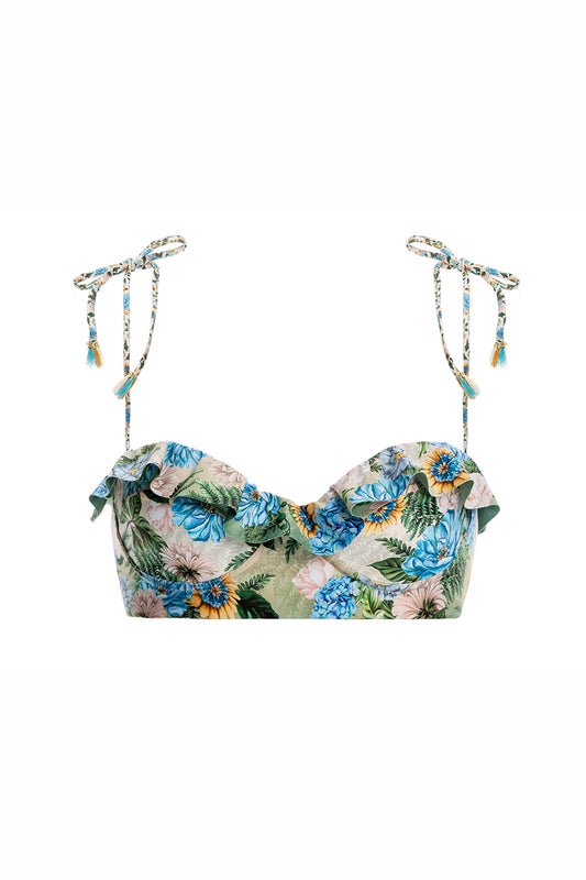 Agua Bendita Margot Bikini Top Eco with Handcrafted Details