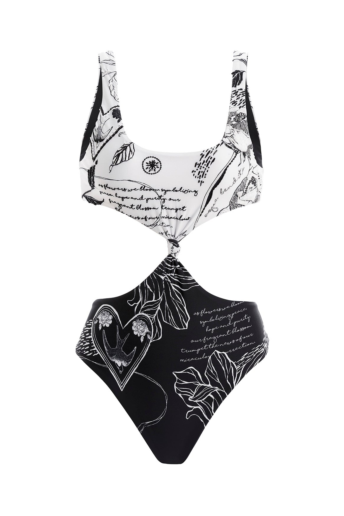 EMBROIDERED KASIE ONE-PIECE