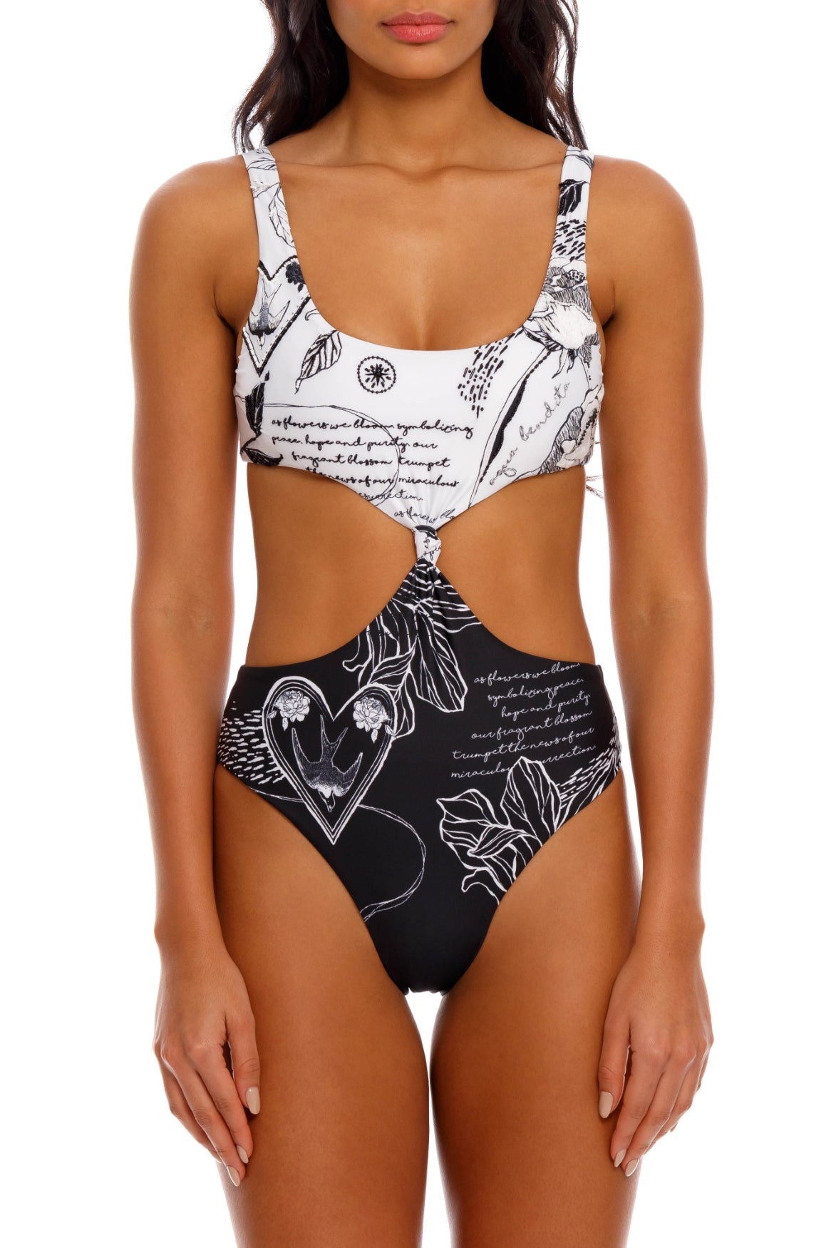 EMBROIDERED KASIE ONE-PIECE