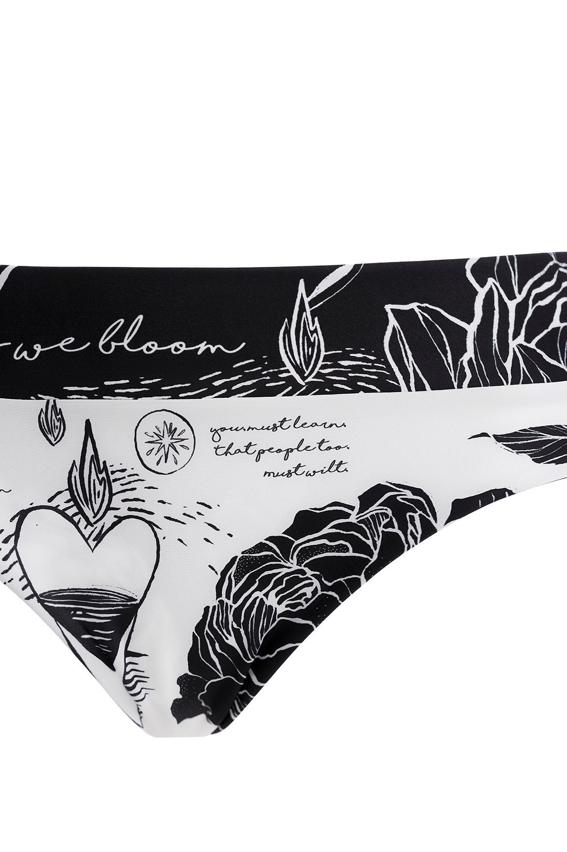 Sydelle Bikini Bottom Reversible Thoughts Agua Bendita