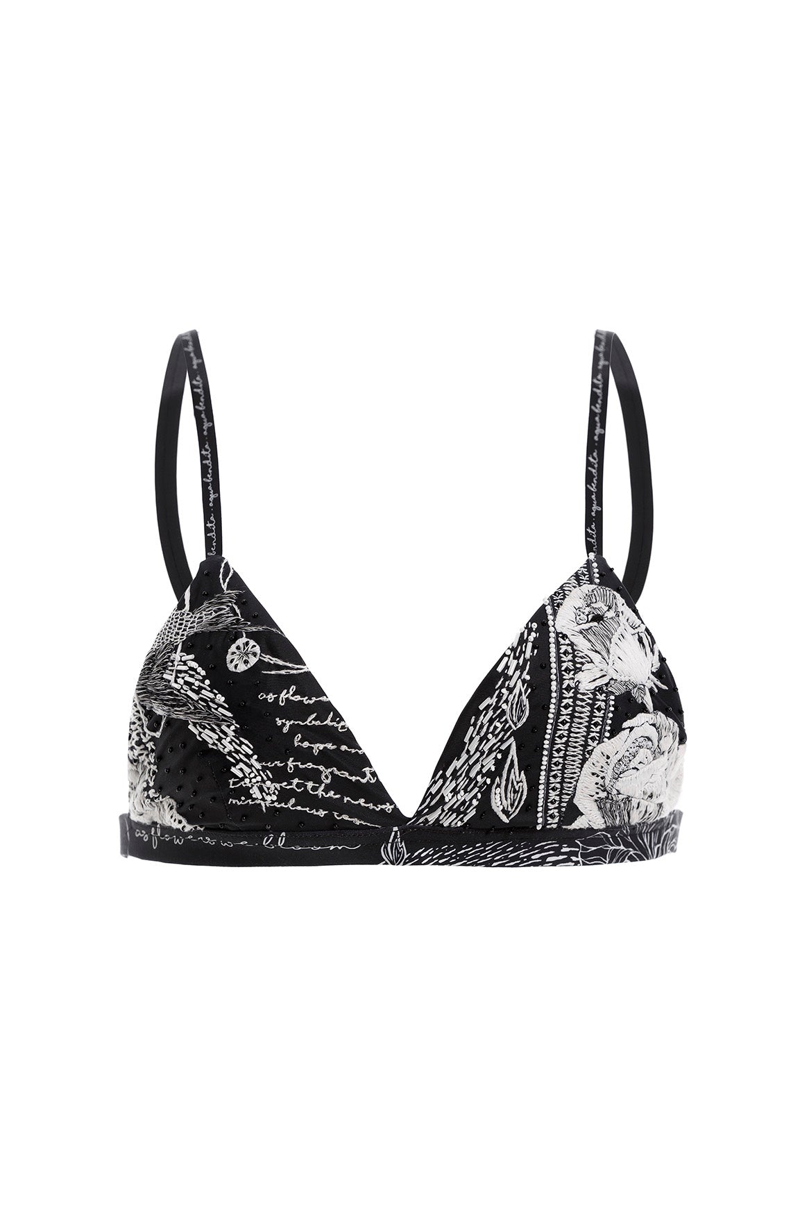 EMBROIDERED LISA BIKINI TOP