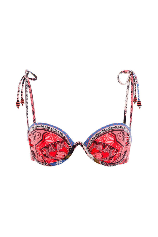 Donna Bikini Top Embroidered Antiq Agua Bendita