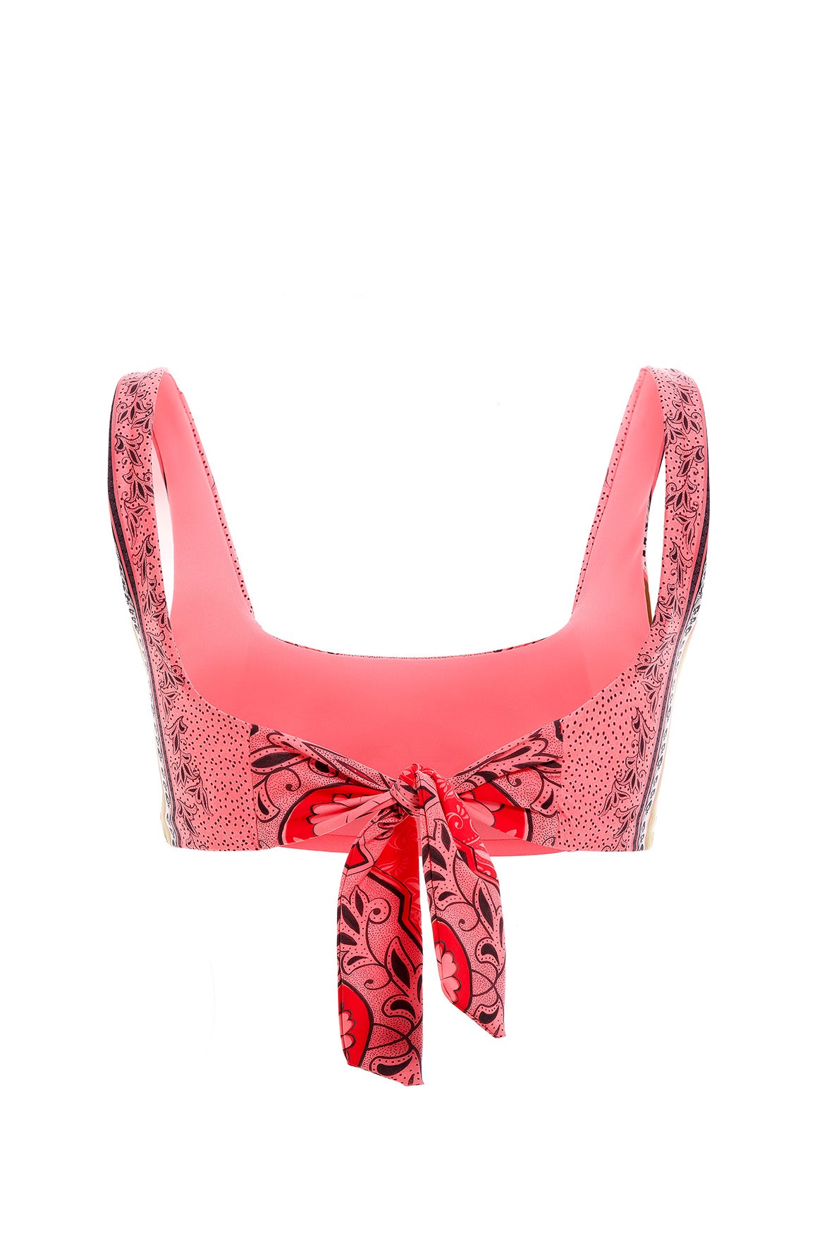 EMBROIDERED COLLEEN BIKINI TOP