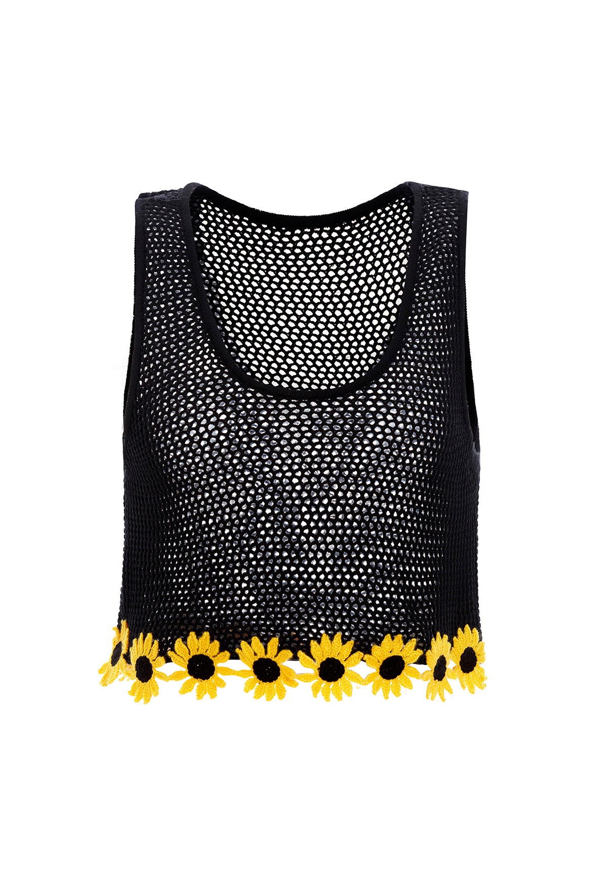 EMBROIDERED BRIT CROP TOP
