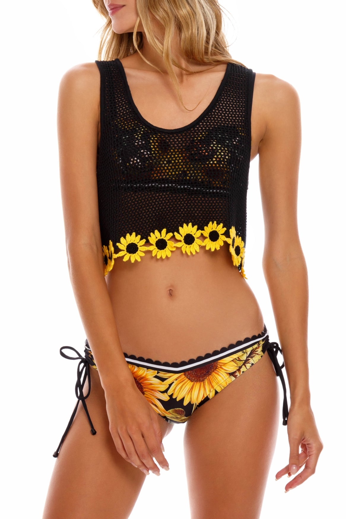 EMBROIDERED BRIT CROP TOP