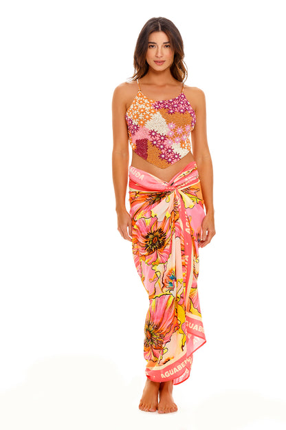 Marine Pareo Cover-up Praia Agua Bendita
