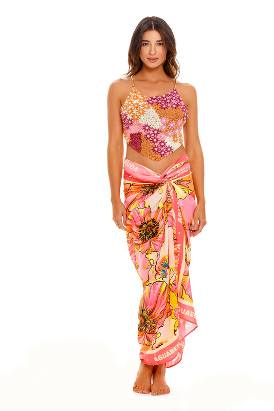 Marine Pareo Cover-up Praia Agua Bendita