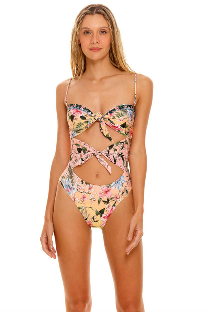 Carrie One Piece Cut-Out Sally Agua Bendita