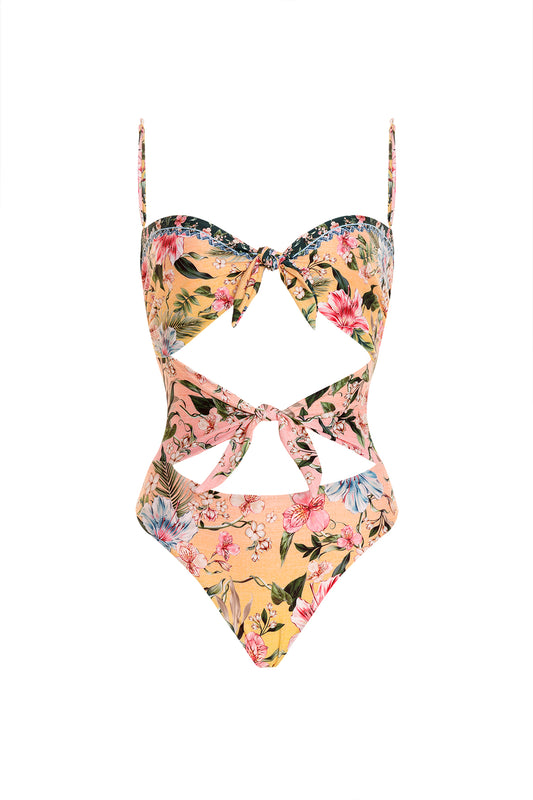 Carrie One Piece Cut-Out Sally Agua Bendita