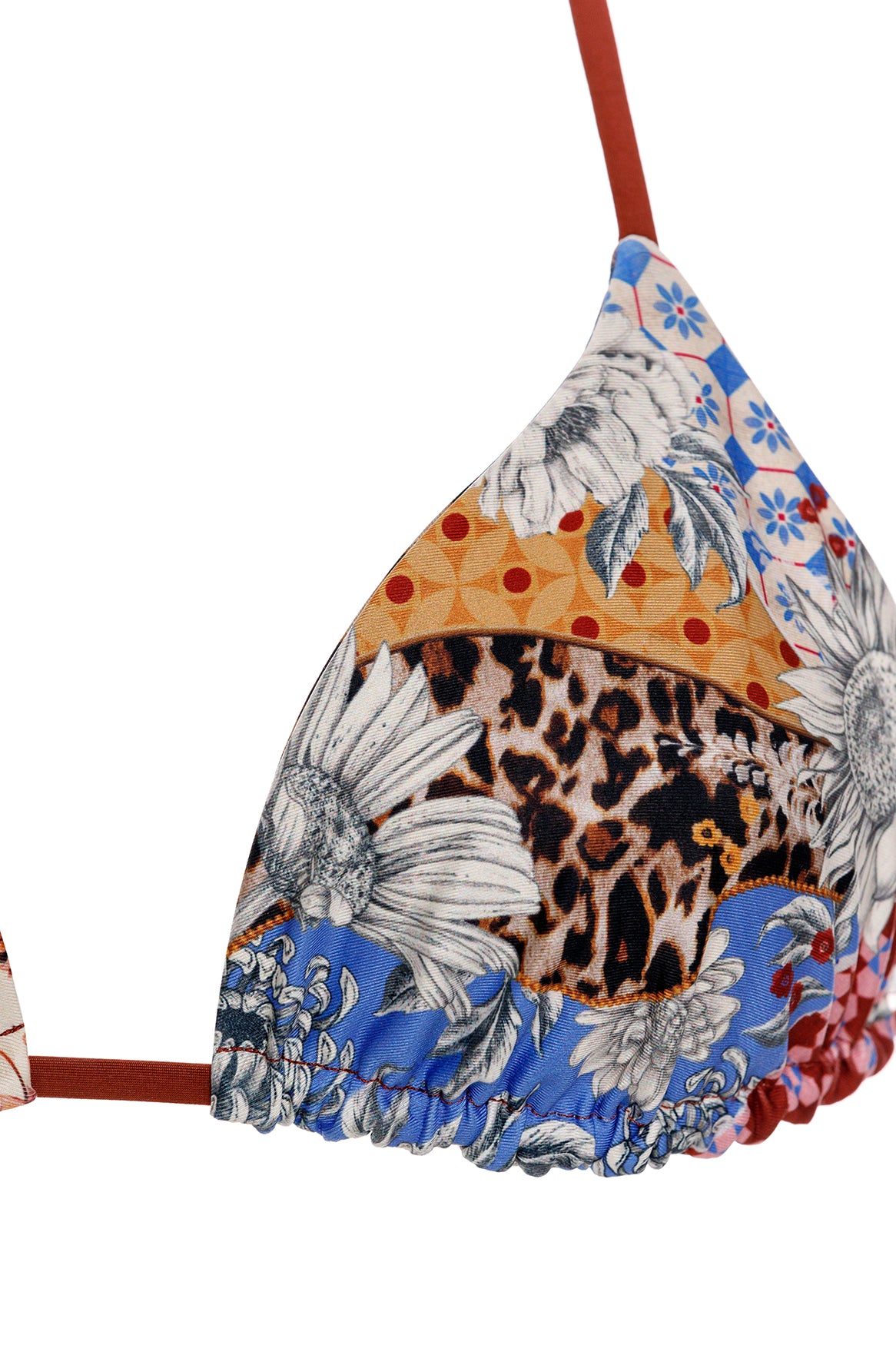 Lolita Bikini Top Reversible Quilt Agua Bendita