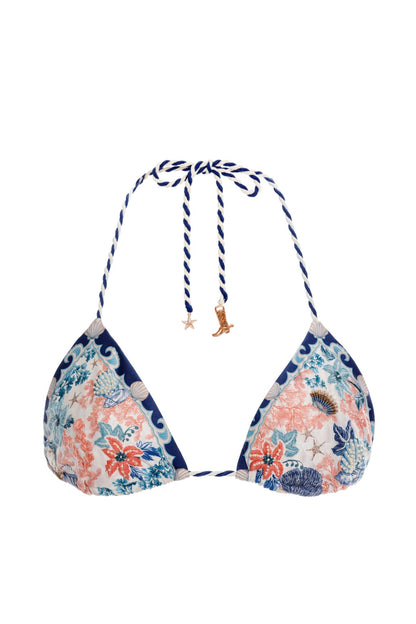 Lolita Bikini Top Embroidered Sereia Agua Bendita