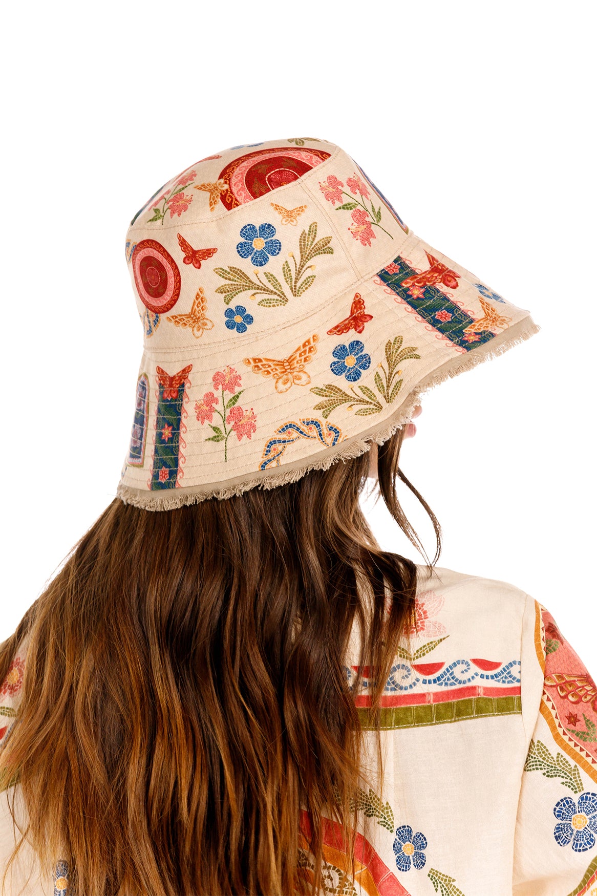 Shinny Bucket Hat Reversible Fiore Agua Bendita