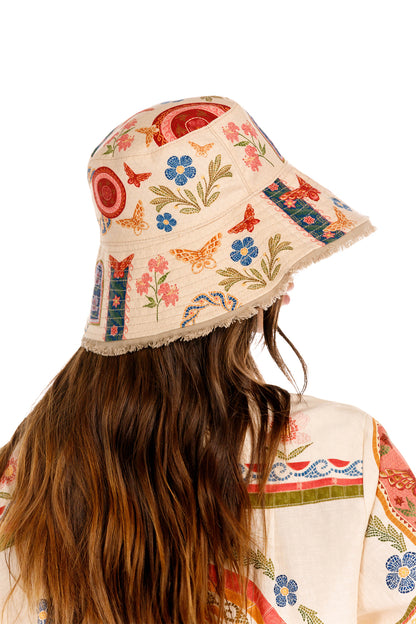 Shinny Bucket Hat Reversible Fiore Agua Bendita
