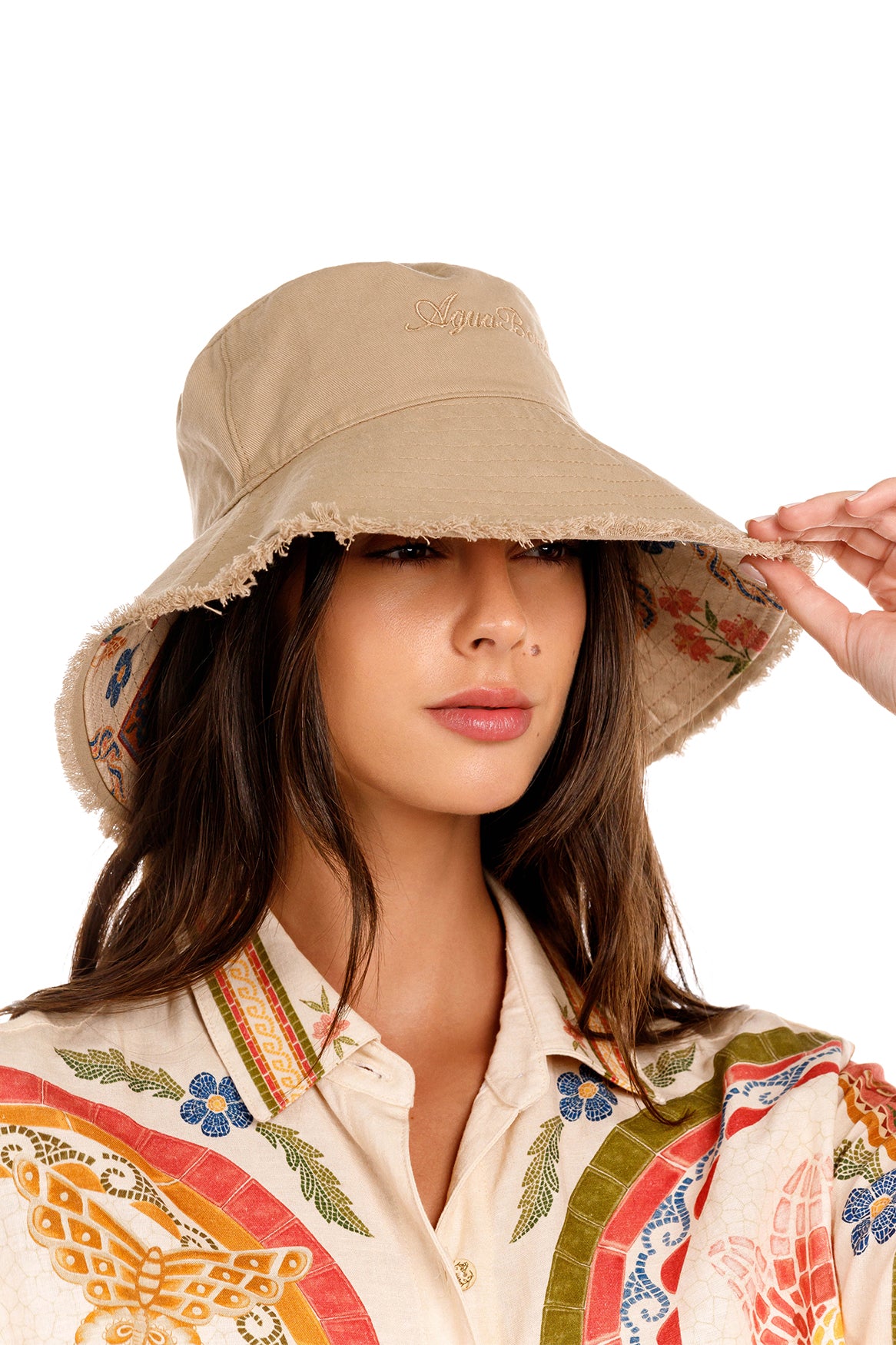 Shinny Bucket Hat Reversible Fiore Agua Bendita