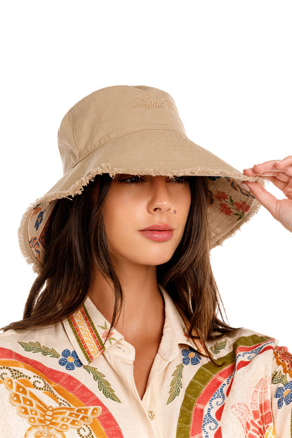 Shinny Bucket Hat Reversible Fiore Agua Bendita