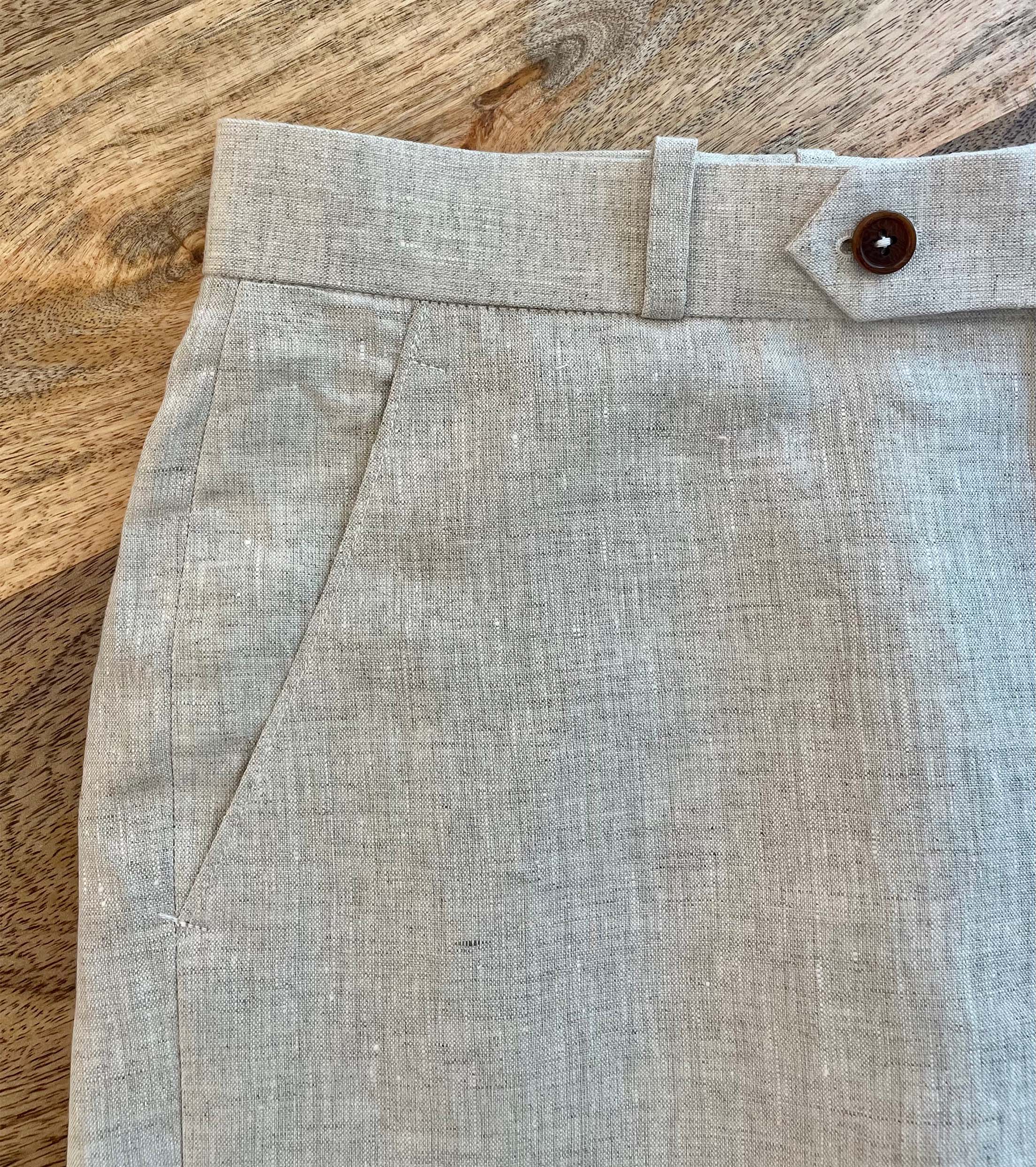 Pieter Petros Linen Short Beige