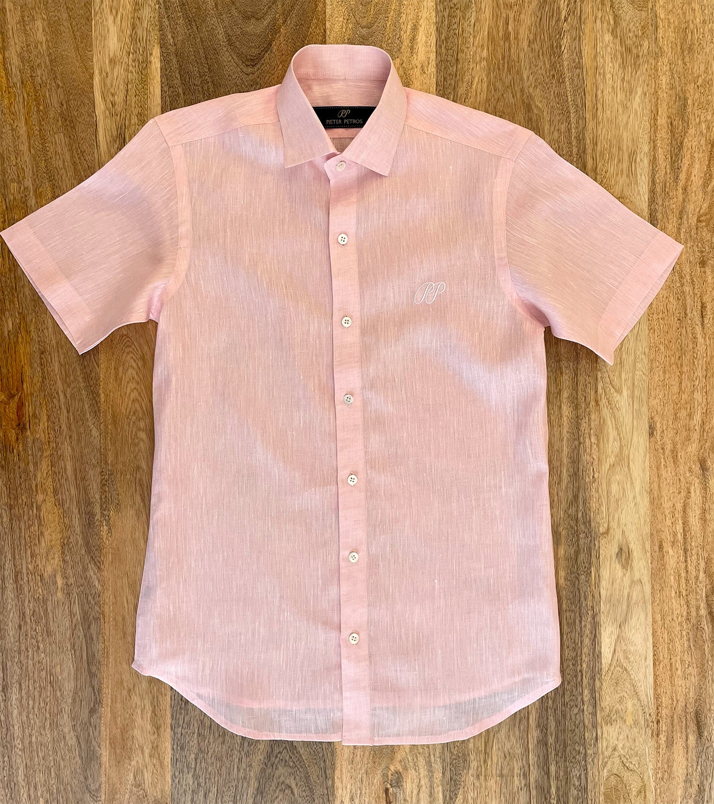 Pieter Petros Linen Shirt Pink