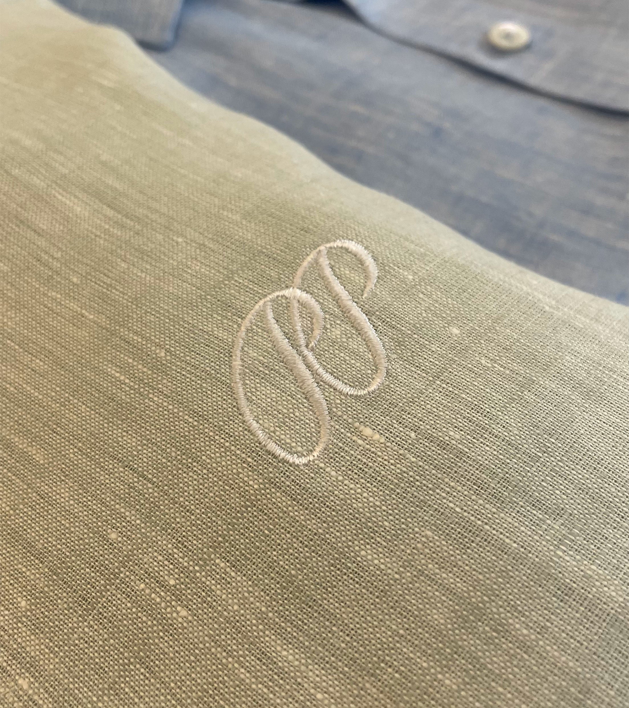 Pieter Petros Linen Shirt Green