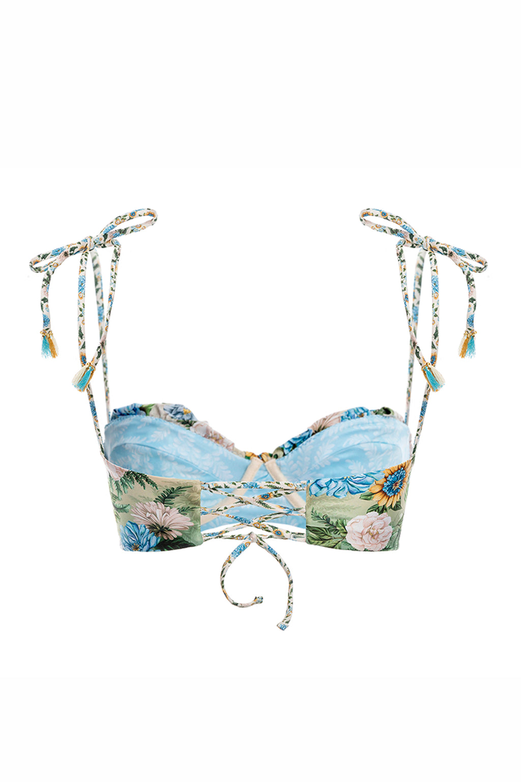Agua Bendita Margot Bikini Top Eco with Handcrafted Details