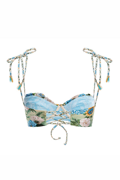 Margot Bikini Top Eco Handcrafted Details Aine Agua Bendita