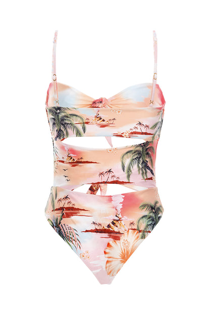 Carrie One Piece Luau Agua Bendita