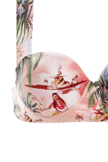 Miley Bikini Top Underwire Luau Agua Bendita
