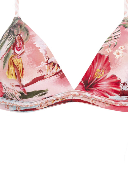 Lisa Bikini Top Handcrafted Details Luau Agua Bendita