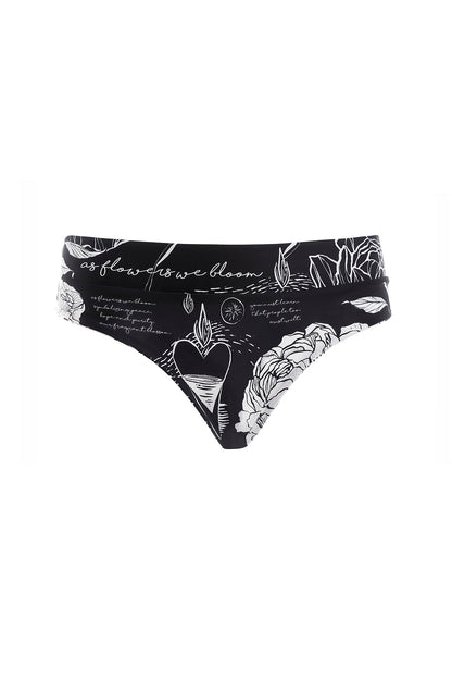 Sydelle Bikini Bottom Reversible Thoughts Agua Bendita