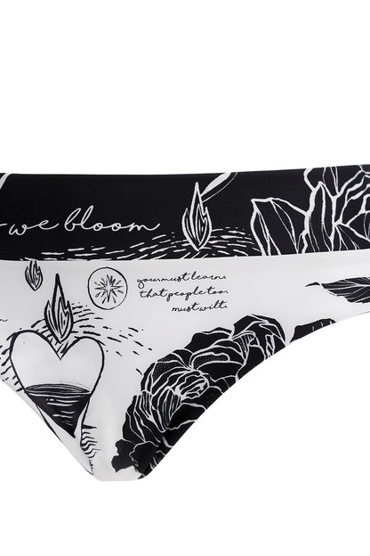 Sydelle Bikini Bottom Reversible Thoughts Agua Bendita