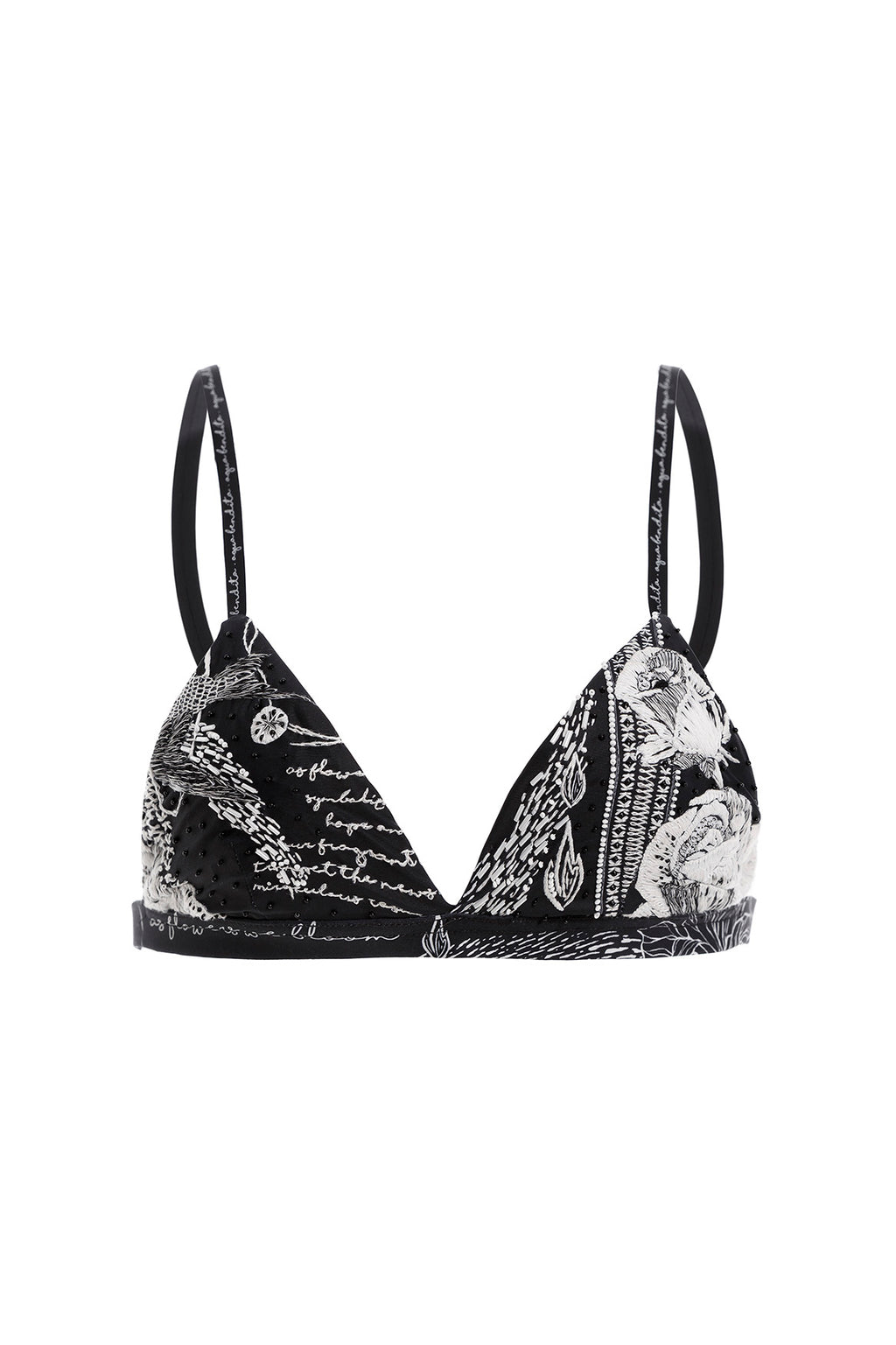 Agua Bendita Lisa Bikini Top Embroidered