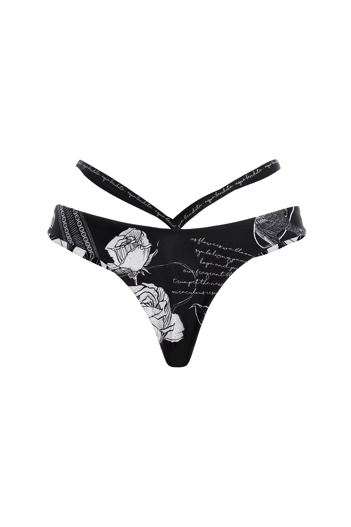 Agua Bendita Lisa Bikini Top Embroidered
