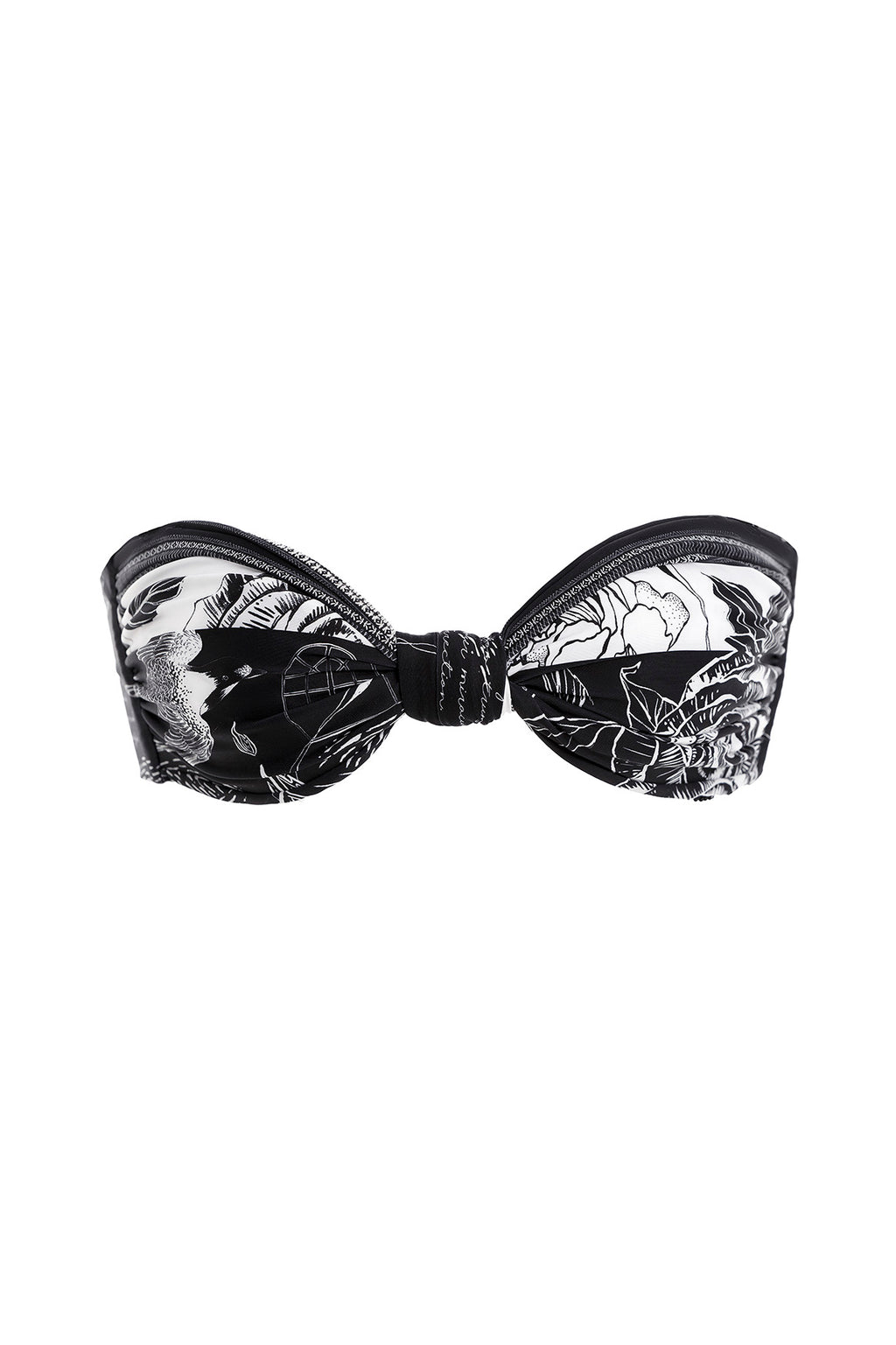 Agua Bendita Lucille Bikini Top Embroidered Strapless