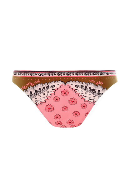 Polly Bikini Bottom Embroidered Antiq Agua Bendita