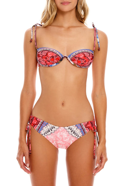 Donna Bikini Top Embroidered Antiq Agua Bendita
