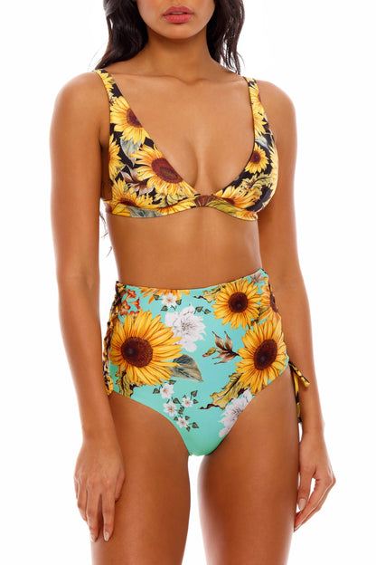 Hope Bikini Bottom Reversible Sunshower Agua Bendita