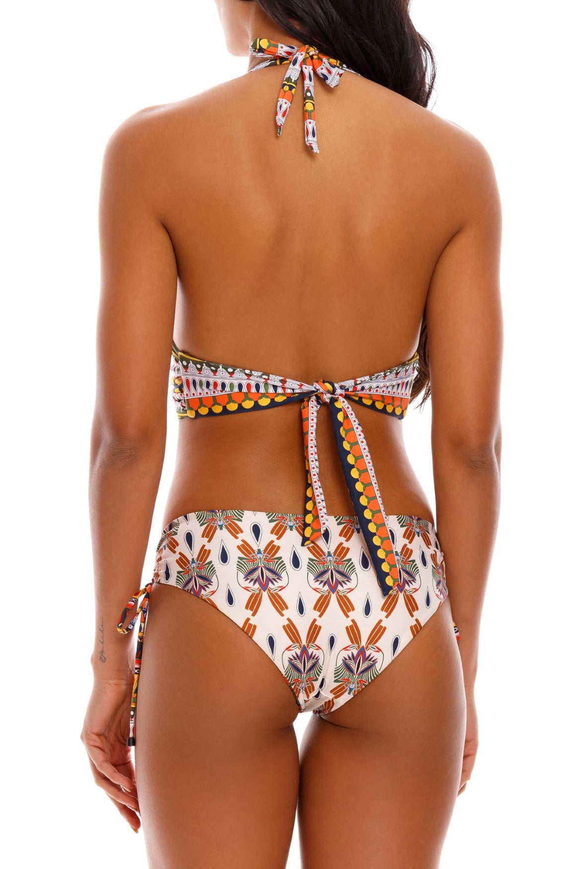 Agua Bendita Loto Bikini Top Reversible